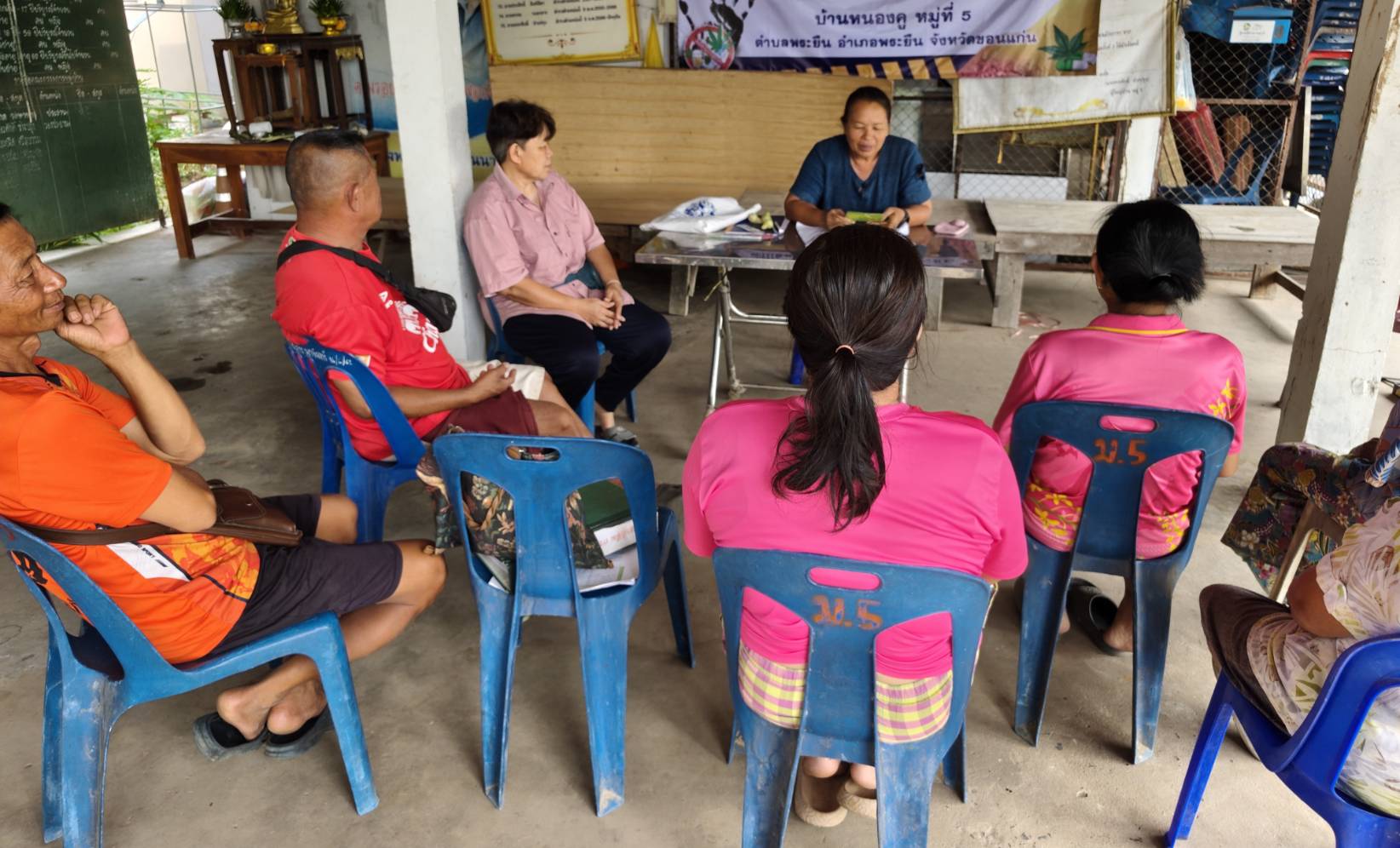 พช.พระยืน จังหวัดขอนแก่น : ติดตามการดำเนินงานโครงการแก้ไขปัญหาความยากจน (กข.คจ.) และ การดำเนินงานกลุ่มออมทรัพย์เพื่อการผลิต บ้านหนองคู ม.5 ต.พระยืน อ.พระยืน จ.ขอนแก่น